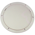 Beckson Marine 8" Smooth Center Pry-Out Deck Plate - White DP81-W